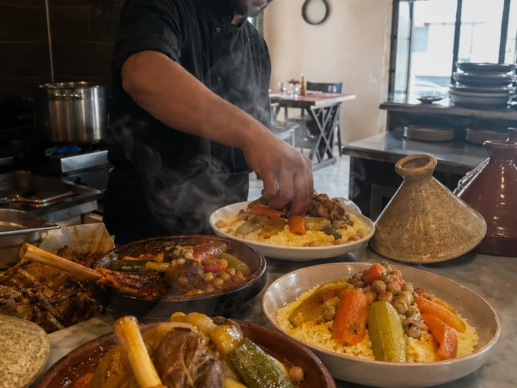 Minztee & algerisches Gebäck