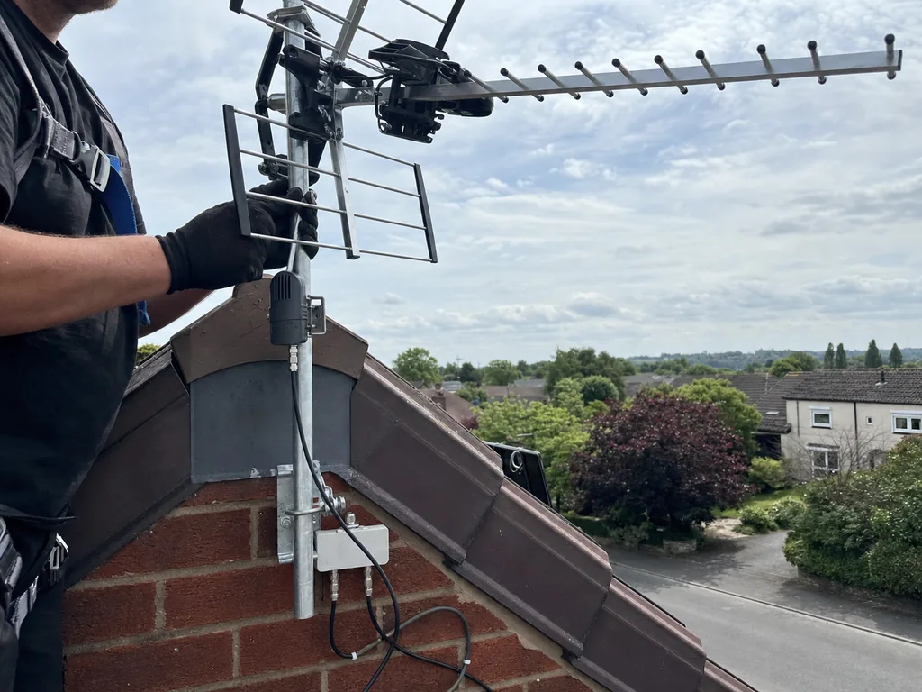 TV aerial installation