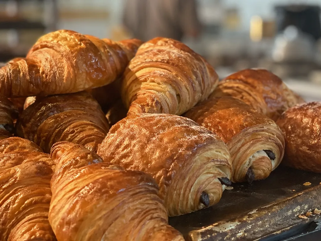 Pain au Chocolat oder Croissant