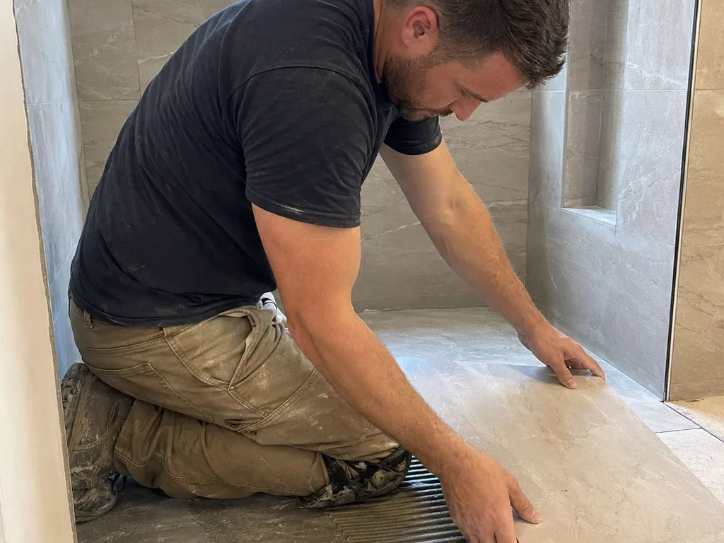 Transformation en douche à l'italienne
