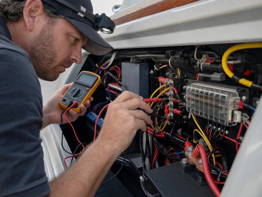 Installation électronique marine