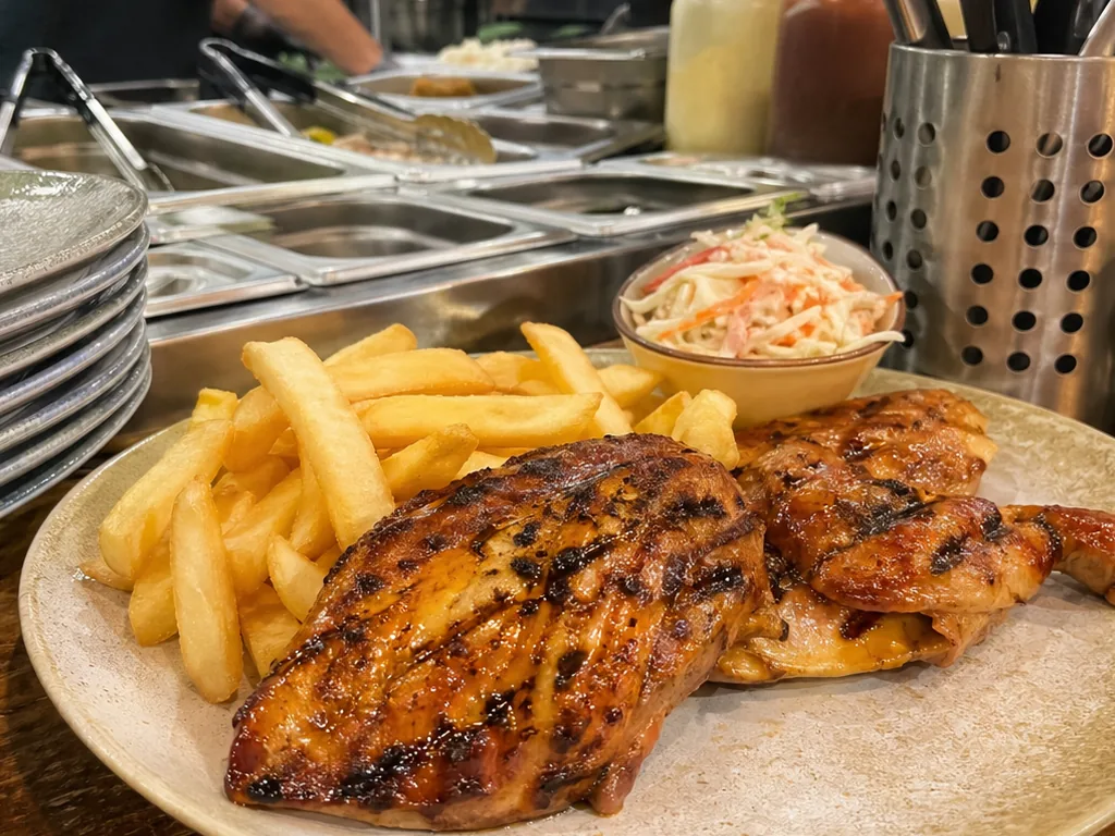 Halbes Freilandhähnchen vom Spieß