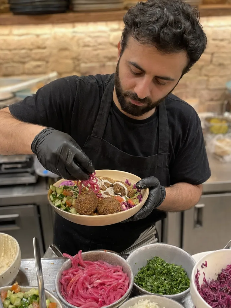 Zwoelf Sekunden in der Fritteuse, im Stehen gegessen