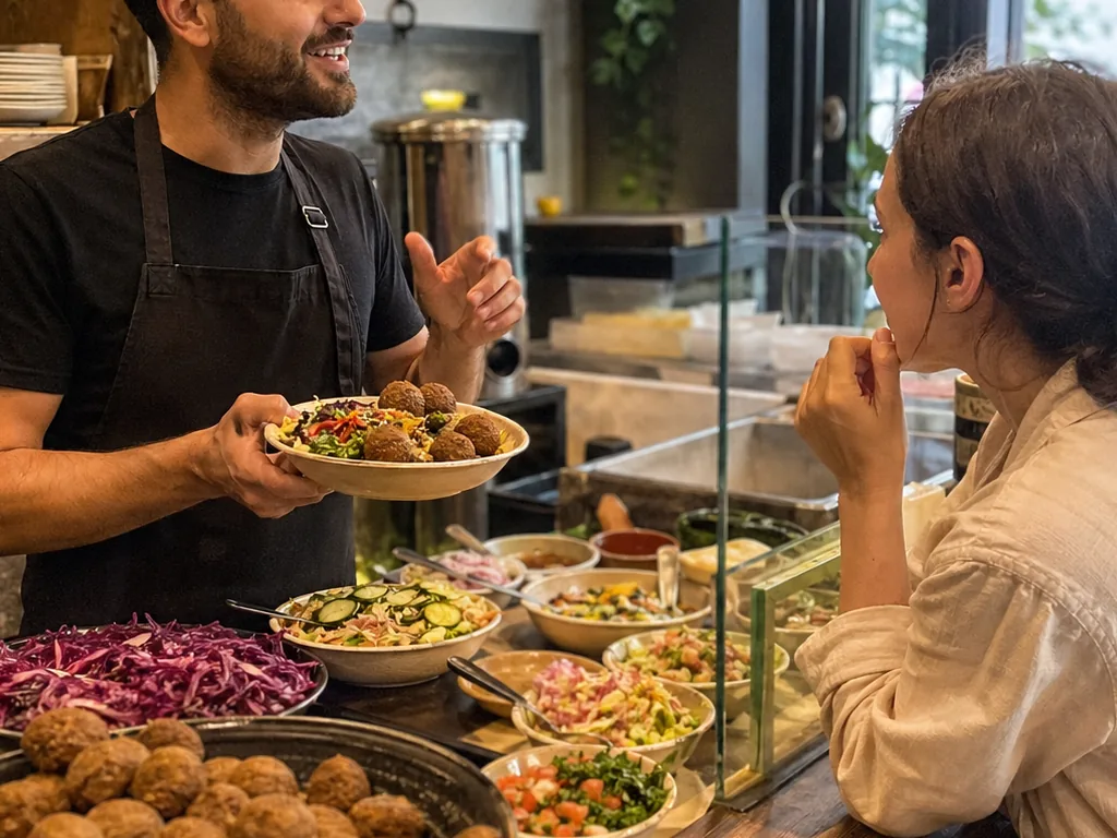 Piatto mezze di falafel