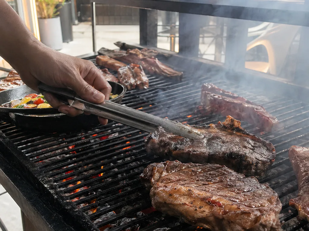Lubina entera a la brasa
