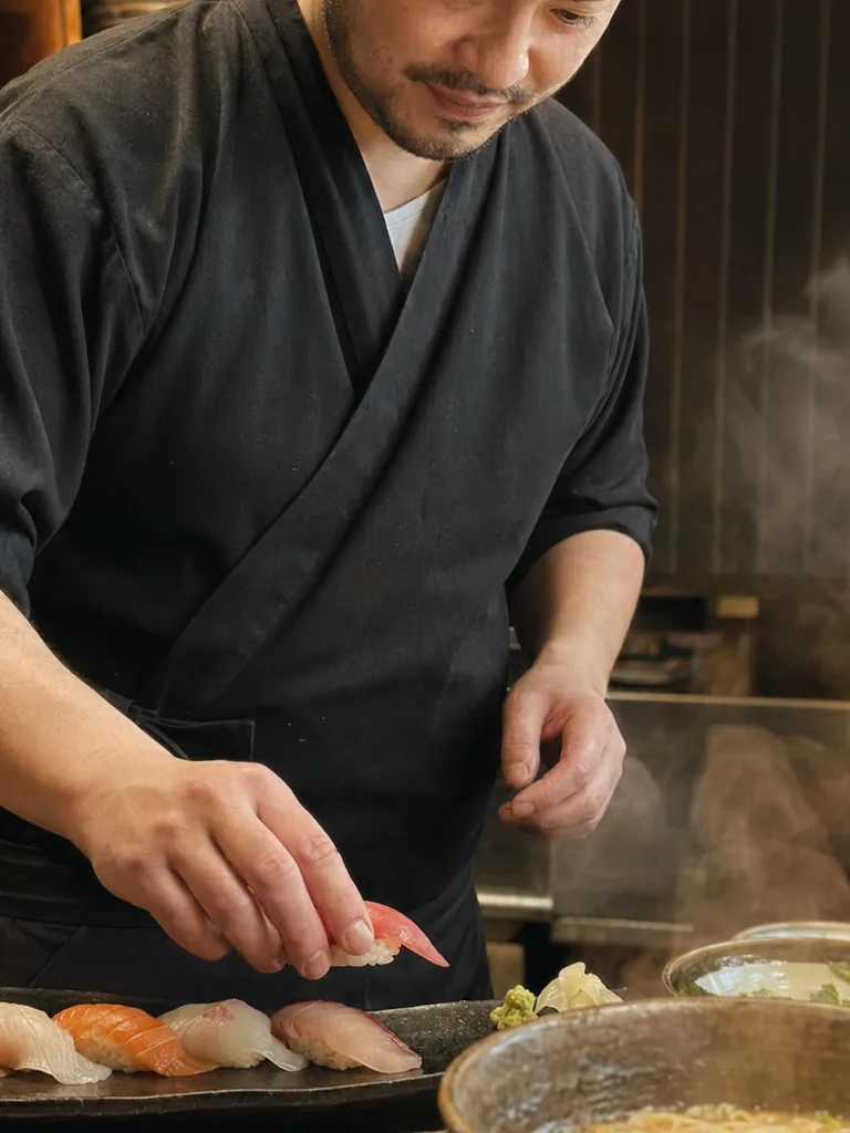 Cuisine silencieuse, mains précises