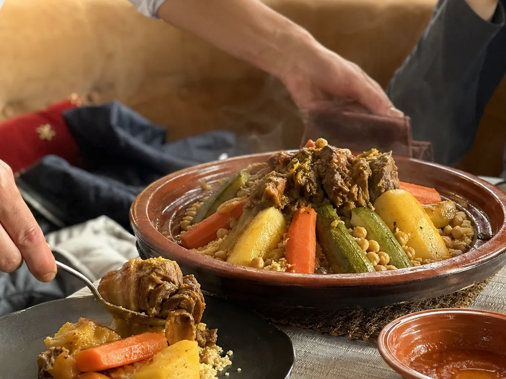 Chicken tagine with preserved lemon