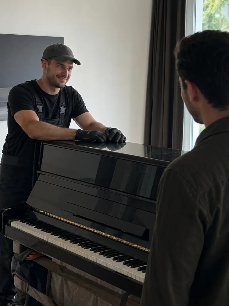 Ein Klavier zieht anders um