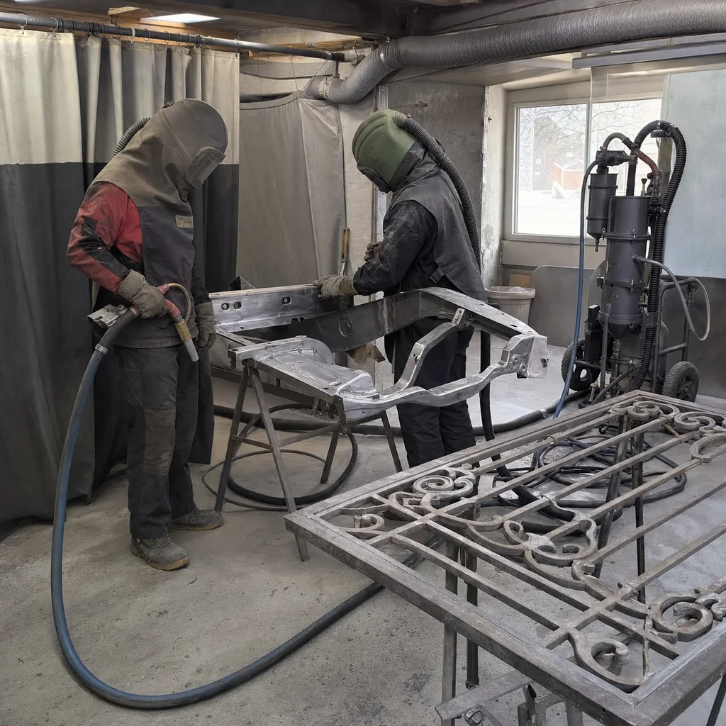 Sandblasting — Sandblasting (vue 1)