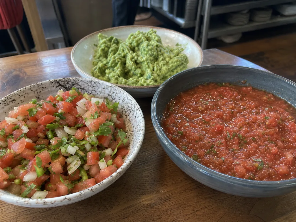Vegetarian taco platter